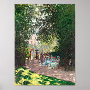 Der Parc Monseau von Claude Monet Poster