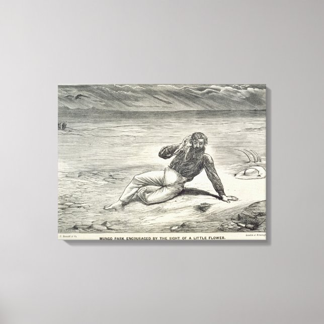 Der Park Mungo (1771-1806) wird durch den Anblick  Leinwanddruck (Vorderseite)