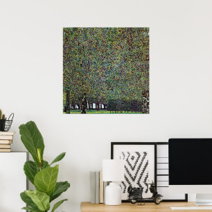 Der Park von Gustav Klimt, Vintager Jugendstil Poster