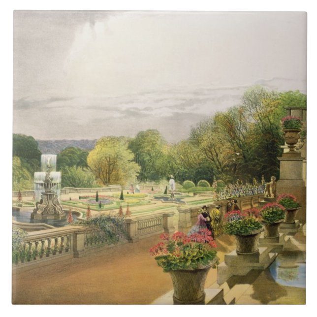 Der Parterre, Harewood Haus nahe Leeds, Kneipe. Fliese (Vorderseite)