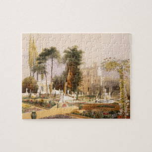 Der Parterre in den Gärten bei Wilton, der Sitz