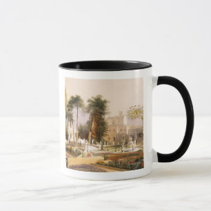 Der Parterre in den Gärten bei Wilton, der Sitz Tasse
