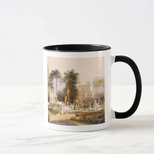 Der Parterre in den Gärten bei Wilton, der Sitz Tasse (Rechts)
