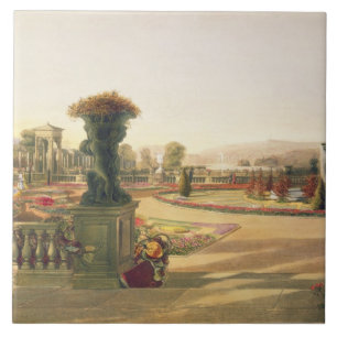 Der Parterre, Trentham Hall arbeitet, Kneipe im Fliese