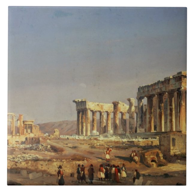 Der Parthenon, 1863 Fliese (Vorderseite)