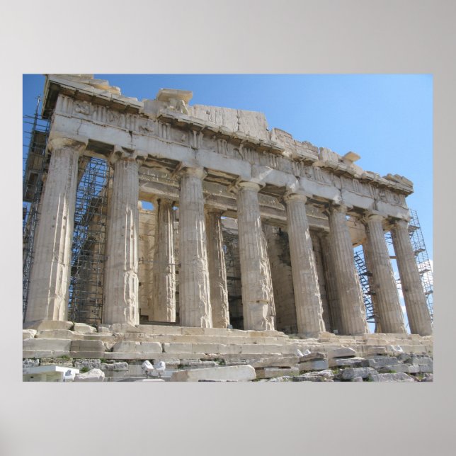 Der Parthenon - 5. Jahrhundert v. Chr. Poster (Vorne)