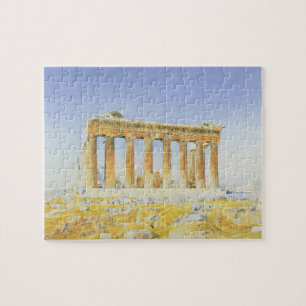 Der Parthenon, c.1834 (w/c über Bleistift auf