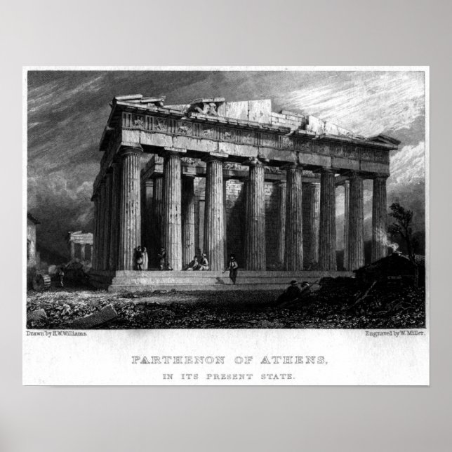 Der Parthenon Poster (Vorne)