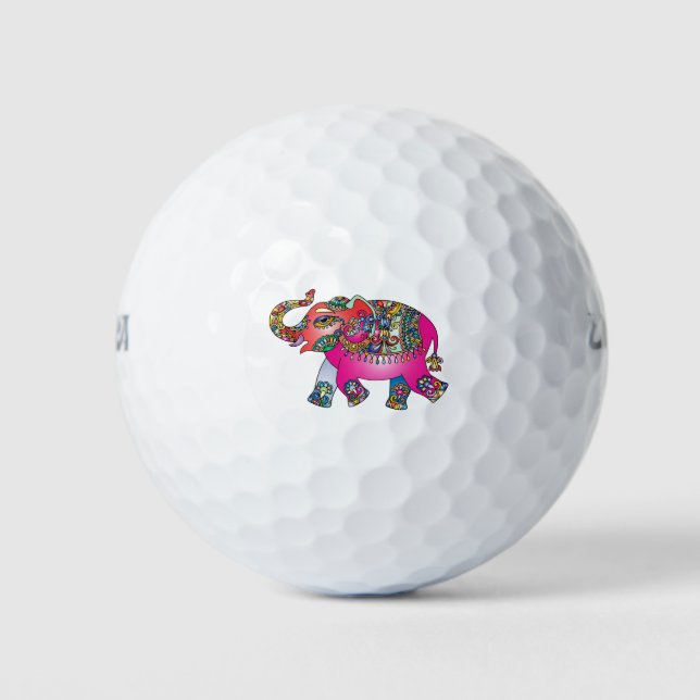 Der PastelElefant Golfball (Vorderseite)