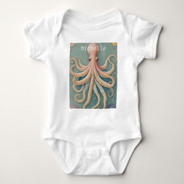 Der Pastelltopus des verzauberten Riffs Baby Strampler (Vorderseite)