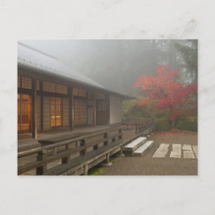 Der Pavillon im japanischen Garten Portland Postkarte