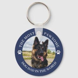 Der pawsome Hund Vater Blue Schlüsselanhänger
