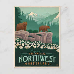 Der Pazifische Nordwesten Vereinigte Staaten Postkarte
