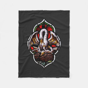 Der Pelikan als Christliches Symbol Fleecedecke