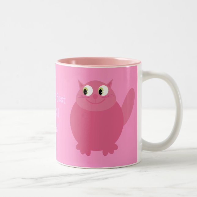 Der Pelz-KinderMama der Welt beste! Zweifarbige Tasse (Rechts)