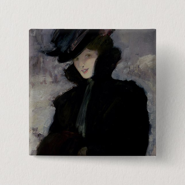 Der Pelz-Mantel Button (Vorderseite)