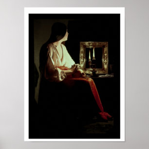 Der Penitent Magdalen, c.1638-43 (Öl auf Leinwand) Poster