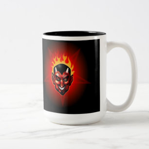 Der Pentagram des Teufels Zweifarbige Tasse