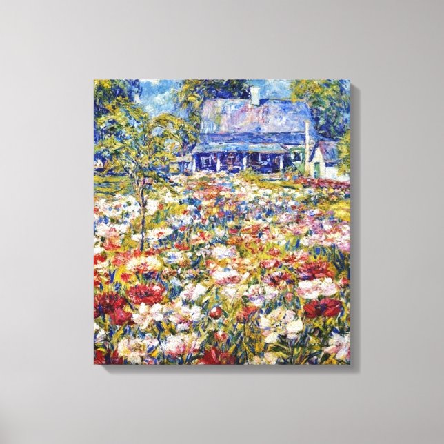 Der "Peony Garden" Leinwanddruck (Vorderseite)
