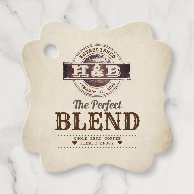 Der perfekte Blendkaffee Geschenkanhänger (Vorderseite)