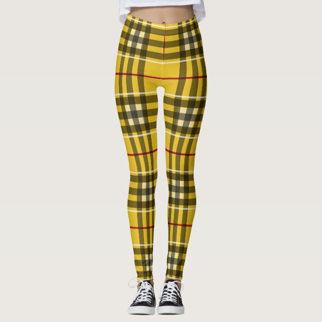 Der perfekte Clan MacLeod Kariert Leggings (Vorderseite)
