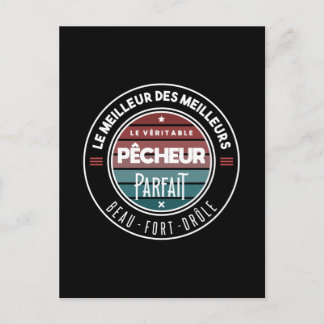 Der perfekte Fischer Postkarte