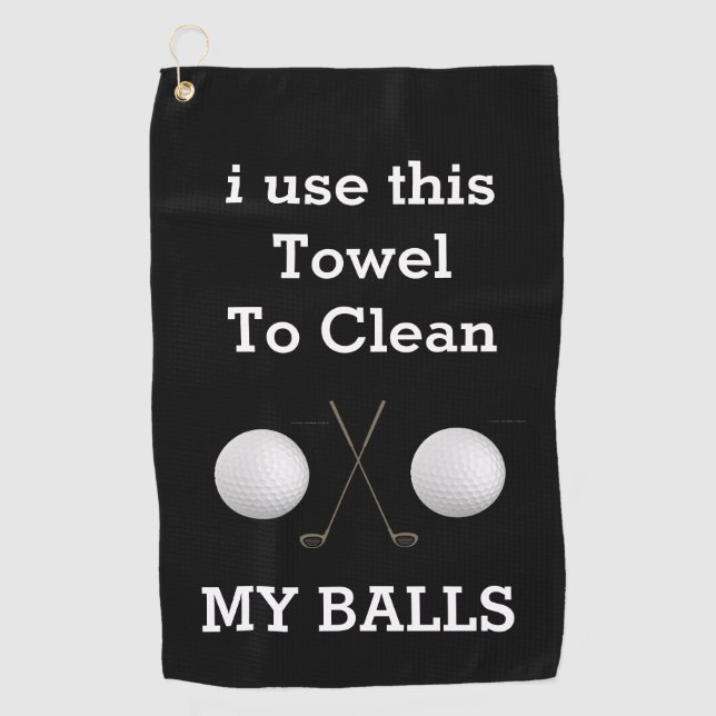 Der perfekte Golfbegleiter: Handtücher nach Maß (Vorderseite)