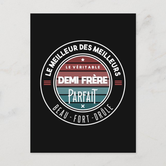 Der perfekte Halbbruder Postkarte (Vorderseite)