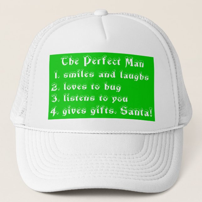 Der perfekte Mann - Hut Truckerkappe (Vorderseite)