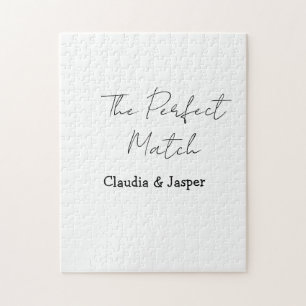 Der perfekte Match-Name einfaches Paar Hochzeit