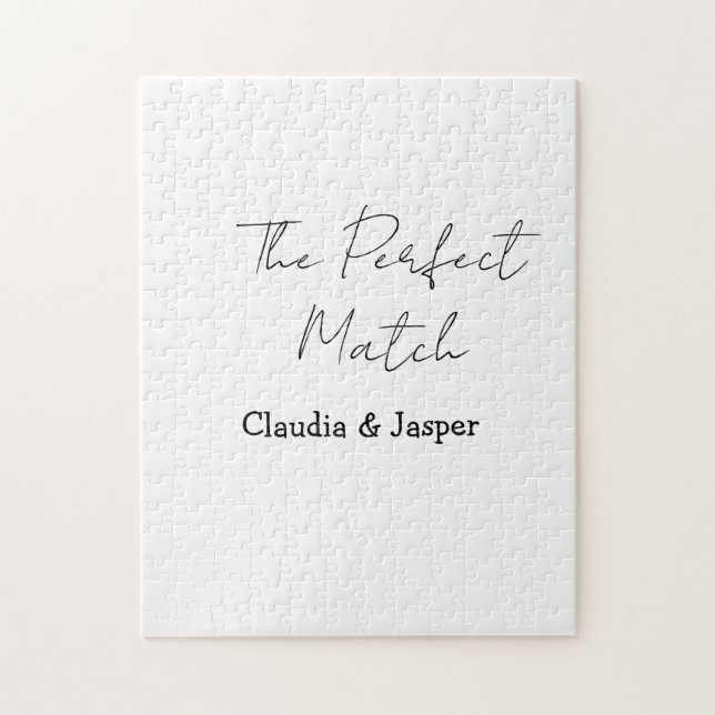 Der perfekte Match-Name einfaches Paar Hochzeit (Vertikal)