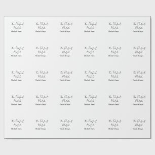 Der perfekte Match-Name einfaches Paar Hochzeit Geschenkpapier