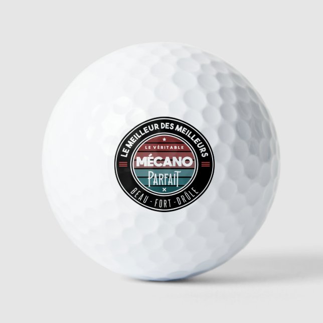 Der perfekte Mechaniker Golfball (Vorderseite)