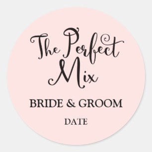 Der perfekte Mix-Gastgeschenk Hochzeit-Aufkleber Runder Aufkleber