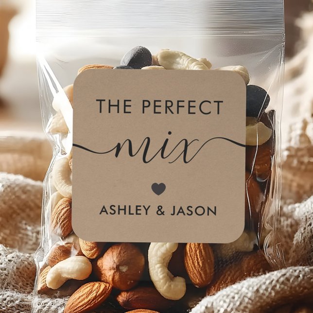 Der perfekte Mix-Gewürz- oder Trail-Mix-Aufkleber, Quadratischer Aufkleber (Von Creator hochgeladen)