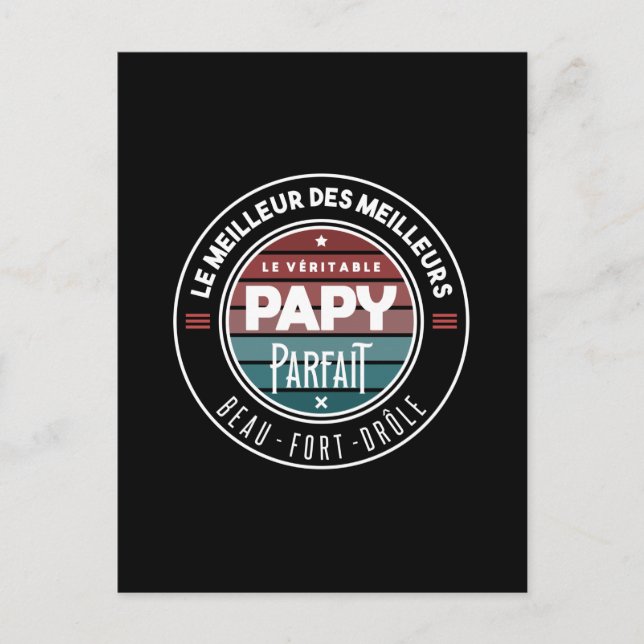 Der perfekte Opa Postkarte (Vorderseite)