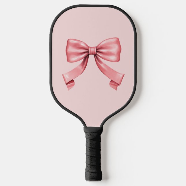 Der perfekte rosa Bow Pickleball Schläger (Vorderseite)