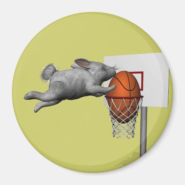 Der perfekte Slam Dunk im Osterhase Magnet (Vorne)