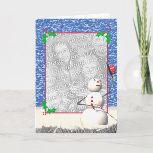 Der perfekte Tag des Weihnachtssnowmans Feiertagskarte