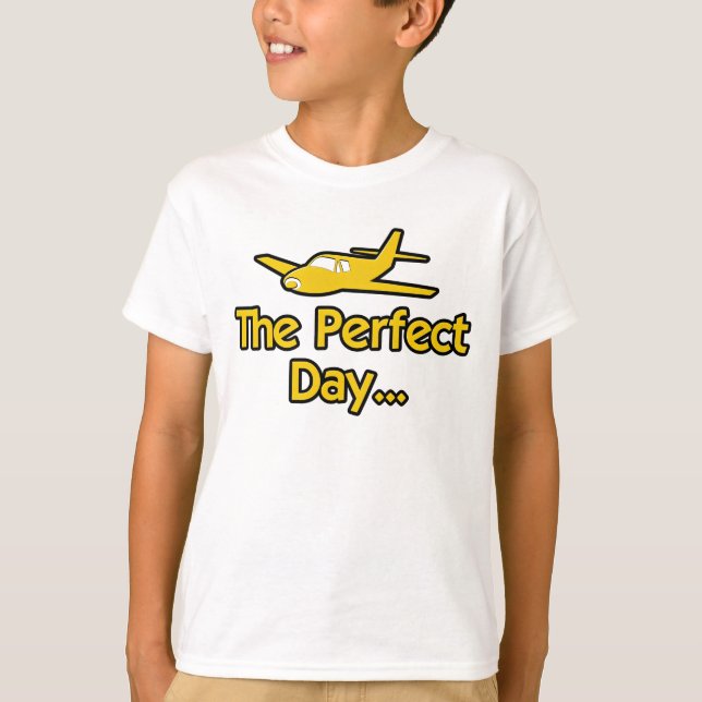 Der perfekte Tag-Flugzeug T-Shirt (Vorderseite)