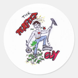 Der perfekte Typ Runder Aufkleber