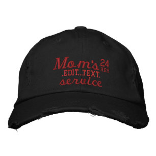 Der personalisierte 24-Stunden-Service der Mama ha Bestickte Baseballkappe