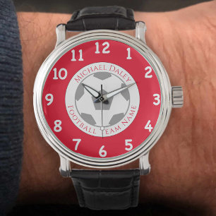 Der Personalisierte Lüfter des Fußballclubs Armbanduhr