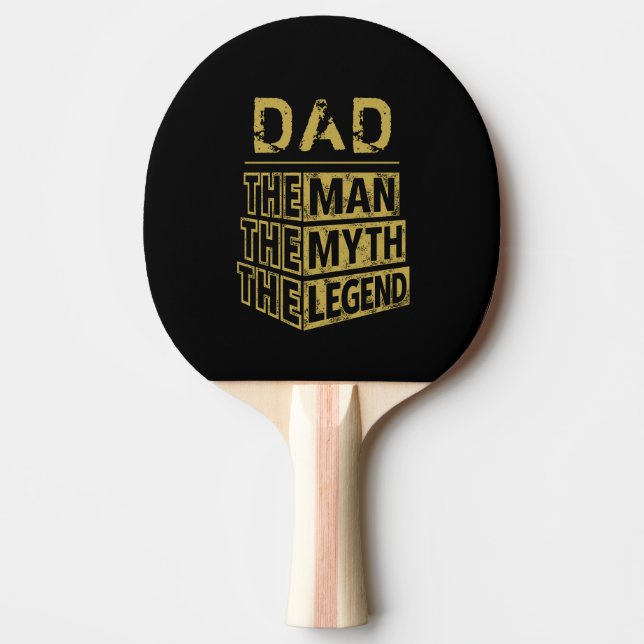 Der Personalisierte Name des Mannes Der Mythos der Tischtennis Schläger (Vorderseite)