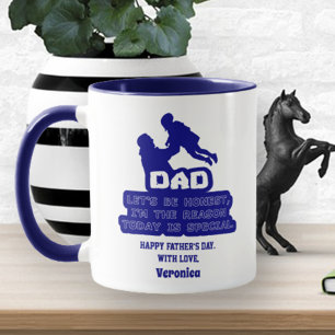 Der Personalisierte Name des sonnigen Vaters Tasse