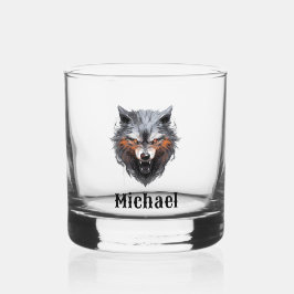 Der personalisierte Wolf Whiskyglas