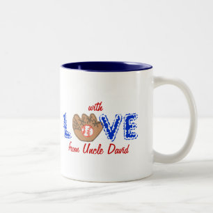 Der personalisierten Baseball"mit Liebe" Tasse