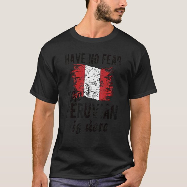 Der Peruaner ist hier die peruanische Flagge, die  T-Shirt (Vorderseite)