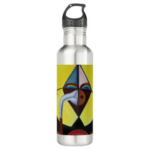 Der Pestarzt - Ölgemälde Edelstahlflasche
