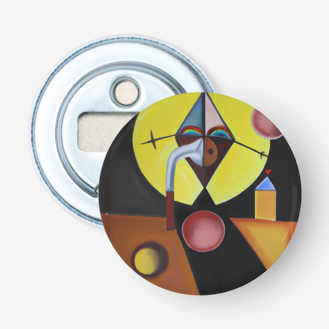 Der Pestarzt - Ölgemälde Flaschenöffner (Vorderseite)